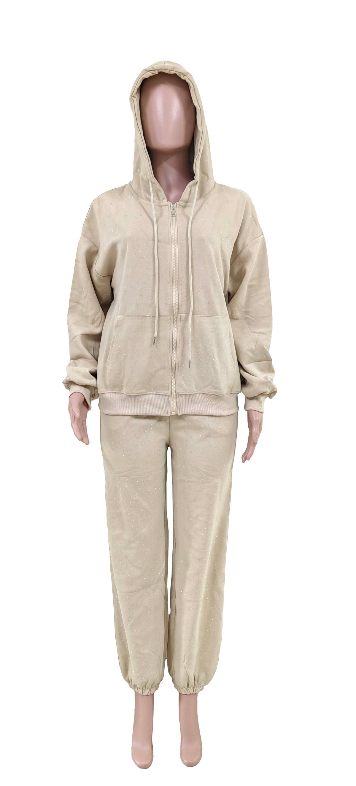 Rhinestone Baggy Pant Set