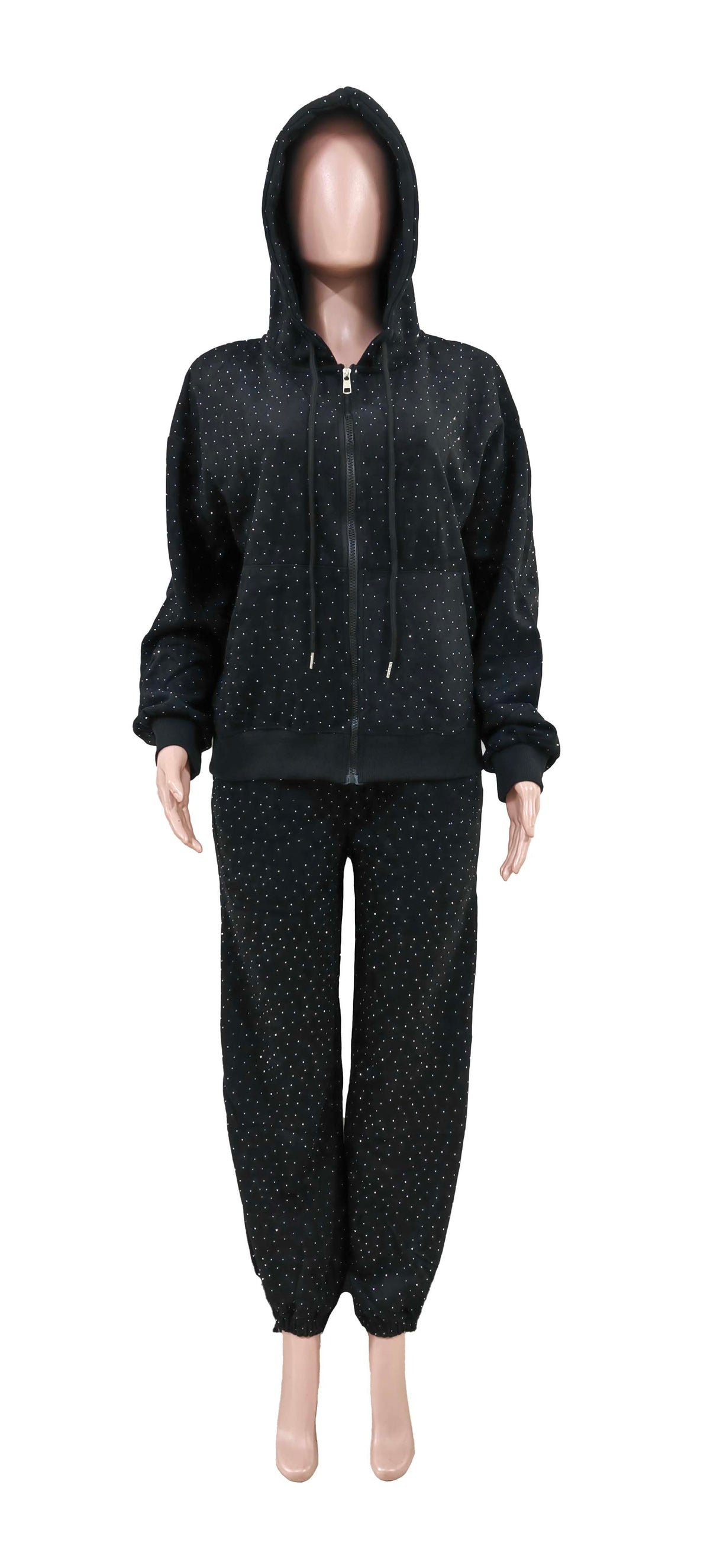 Rhinestone Baggy Pant Set