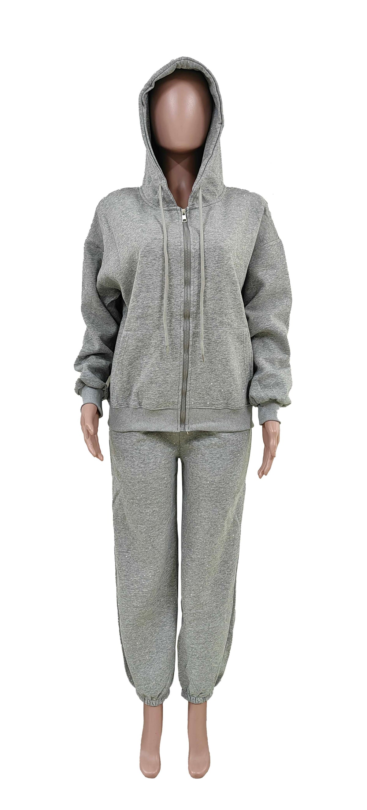 Rhinestone Baggy Pant Set
