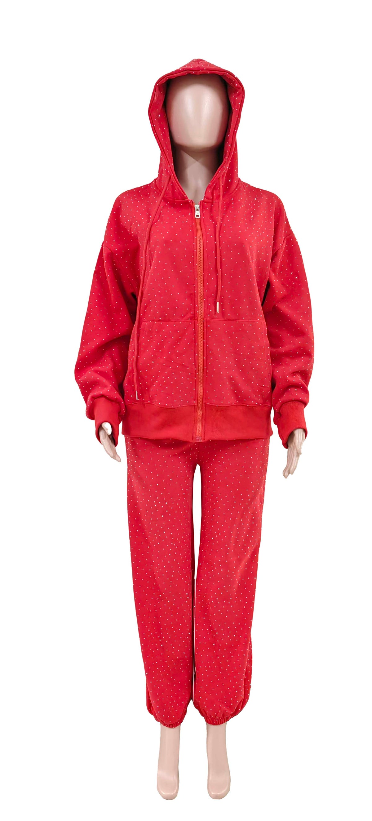 Rhinestone Baggy Pant Set