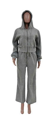 Rhinestone Jogger Set: 2P641 GRA