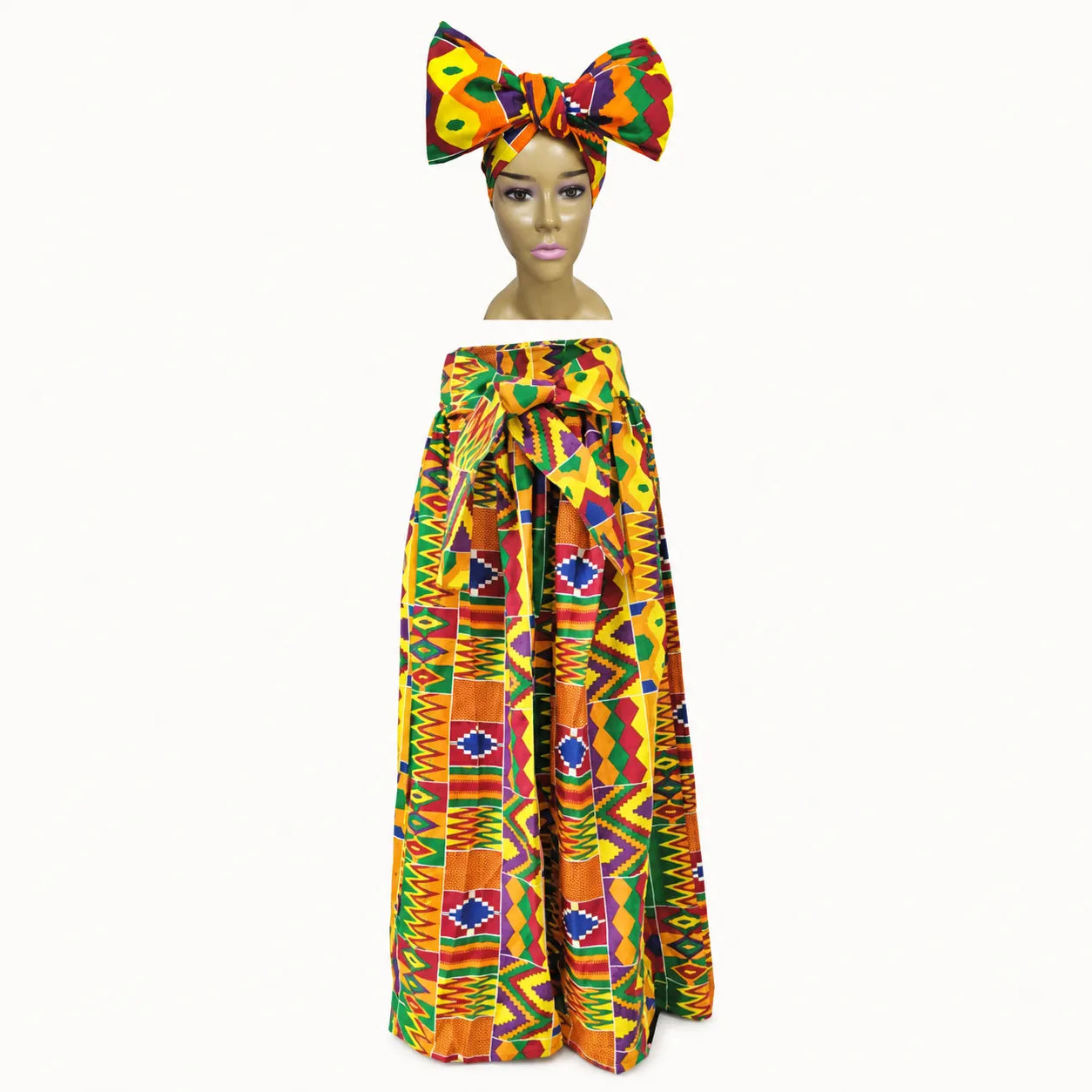 African 2PC Set – Long Skirt