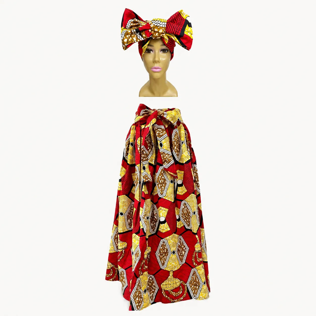 African 2PC Set – Long Skirt