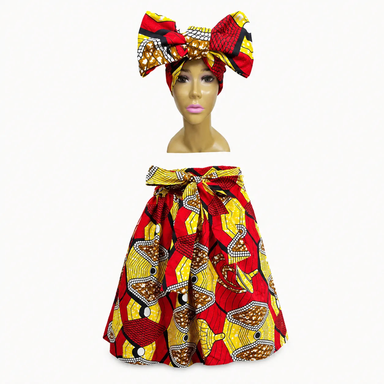 African 2PC Set – Short Skirt