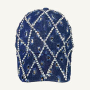 Rhinestone Denim Cap