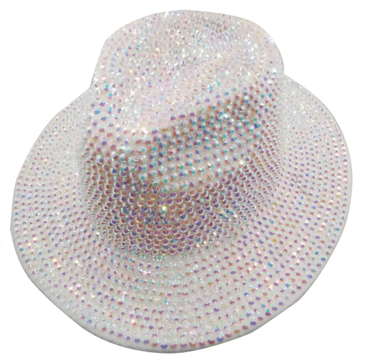 Fedora Hat: CA054 AB Rhinestone Fedora Hat