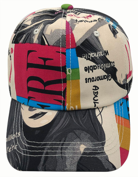 Magazine Print Baseball Cap: CA060