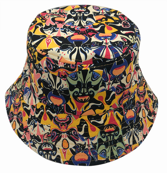 Kabuki Print Bucket Hat: CA064