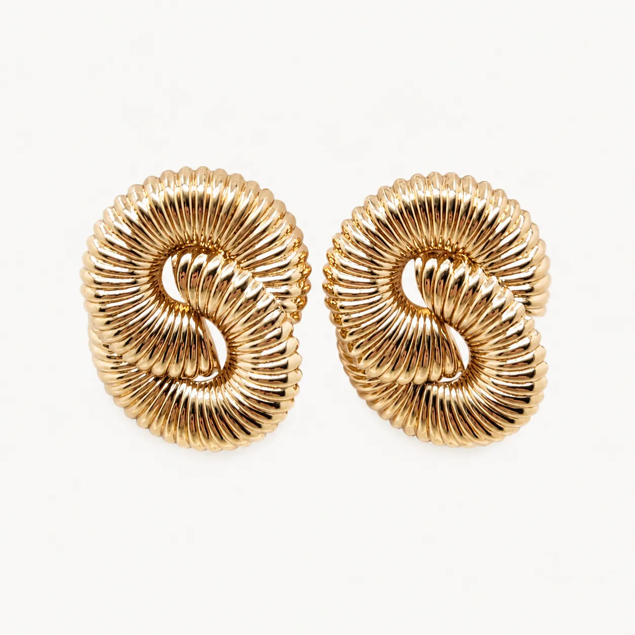 Swirl Coil Drop Earrings