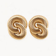 Swirl Coil Drop Earrings