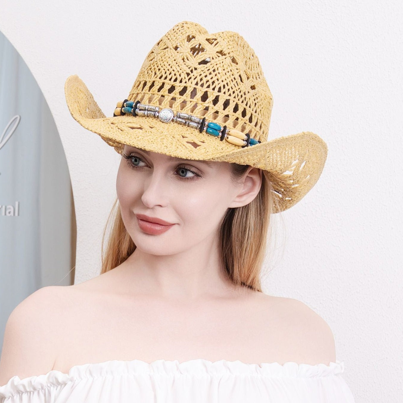 Cowboy Hat: H3405 BEIGE