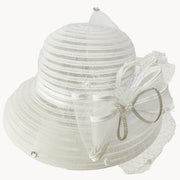Veiled Feather Church Hat