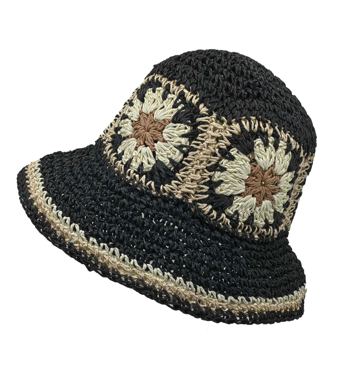 Woven Bucket Hat: HA2338 BLA