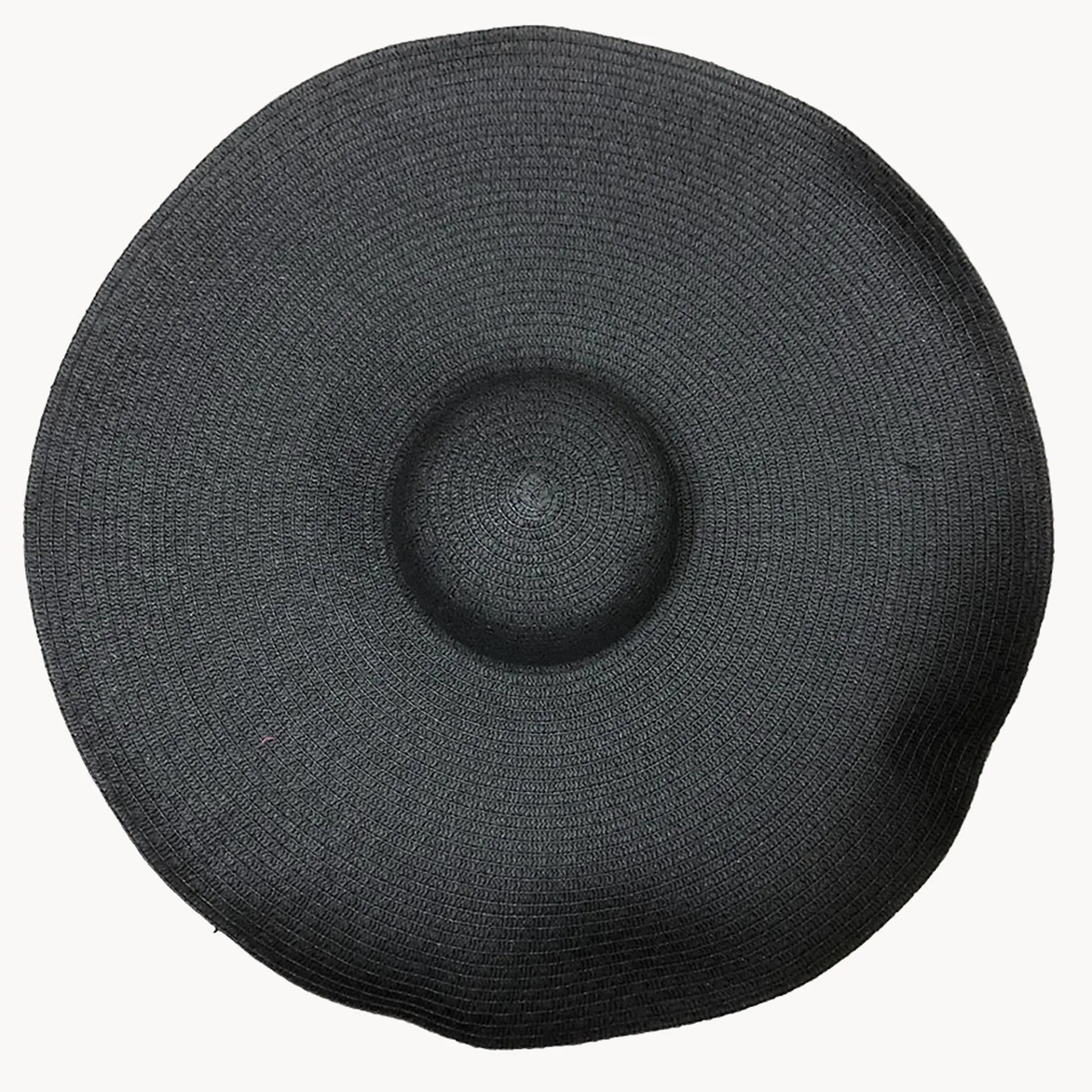 Wide-Brim Woven Sun Hat