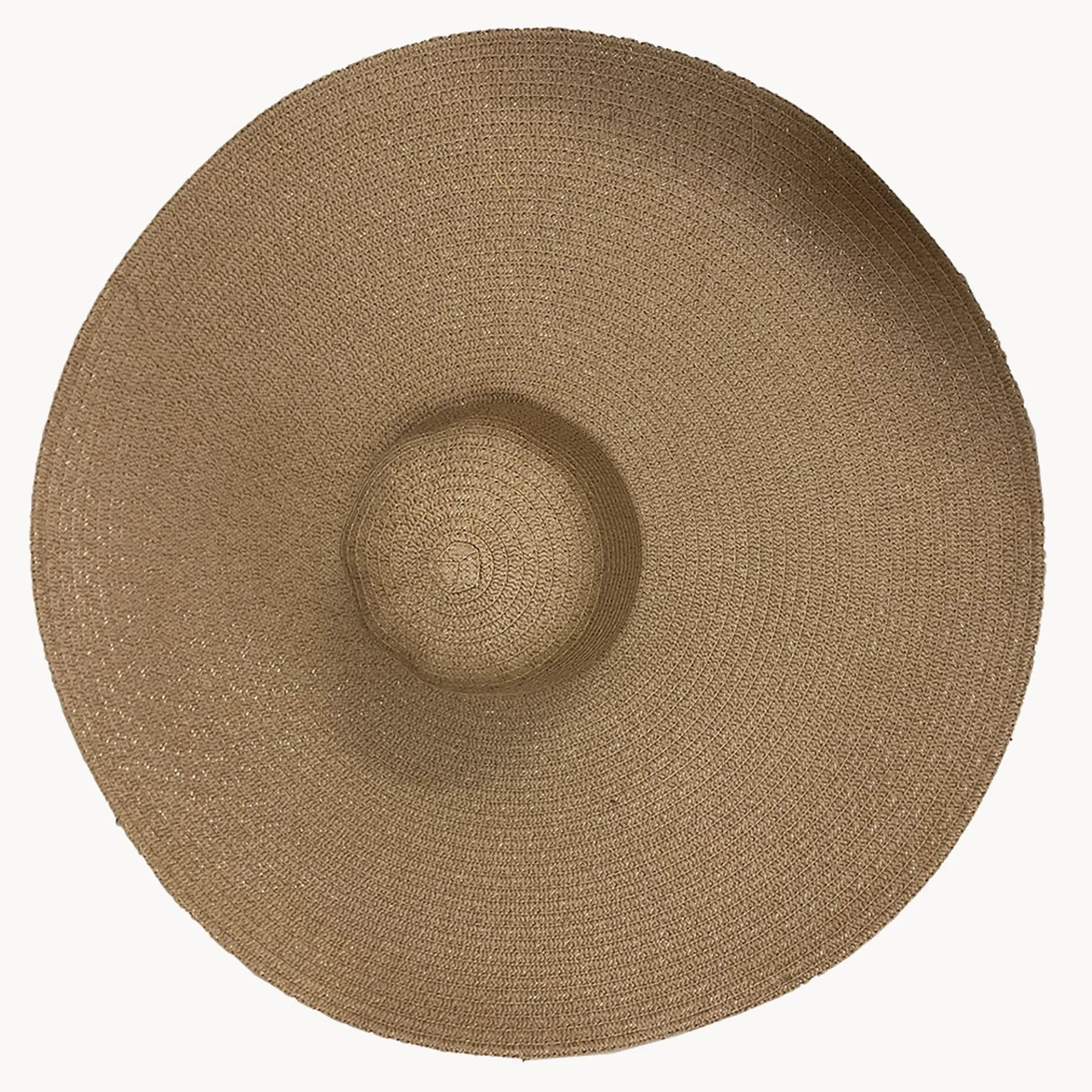 Wide-Brim Woven Sun Hat