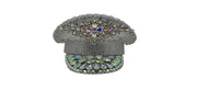 Rhinestone Military Hat: HA913 SIL