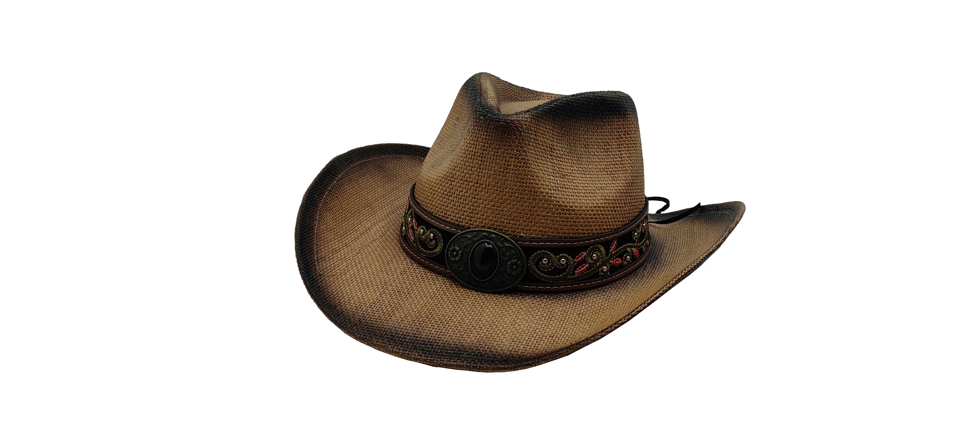 Hard Straw Cowboy Hat