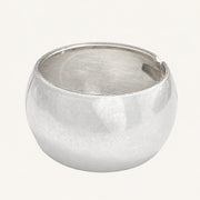 Wide Domed Hinged Bangle Bracelet