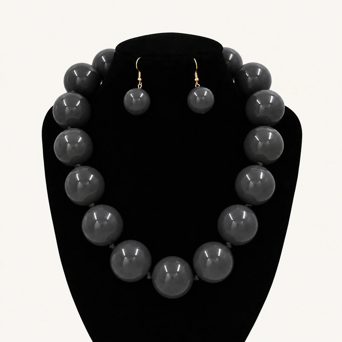 Chunky Bead Necklace & Earring Set