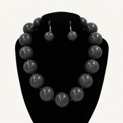 Chunky Bead Necklace & Earring Set