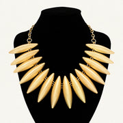 Marquise Bar Bib Statement Necklace