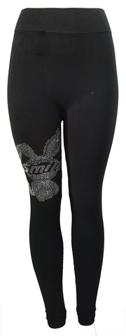Rhinestone Smile Bunny Leggings