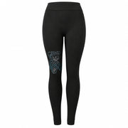 Teal Rhinestone Sunglasses Bear Leggings