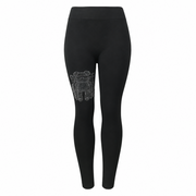 Silver Rhinestone Bear Leggings