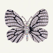 Rhinestone Butterfly Brooch Pin