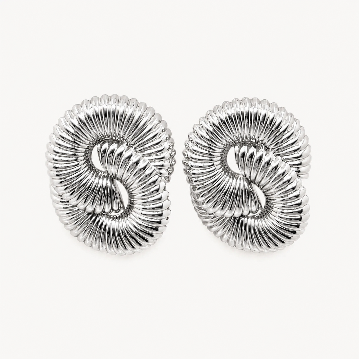Swirl Coil Drop Earrings