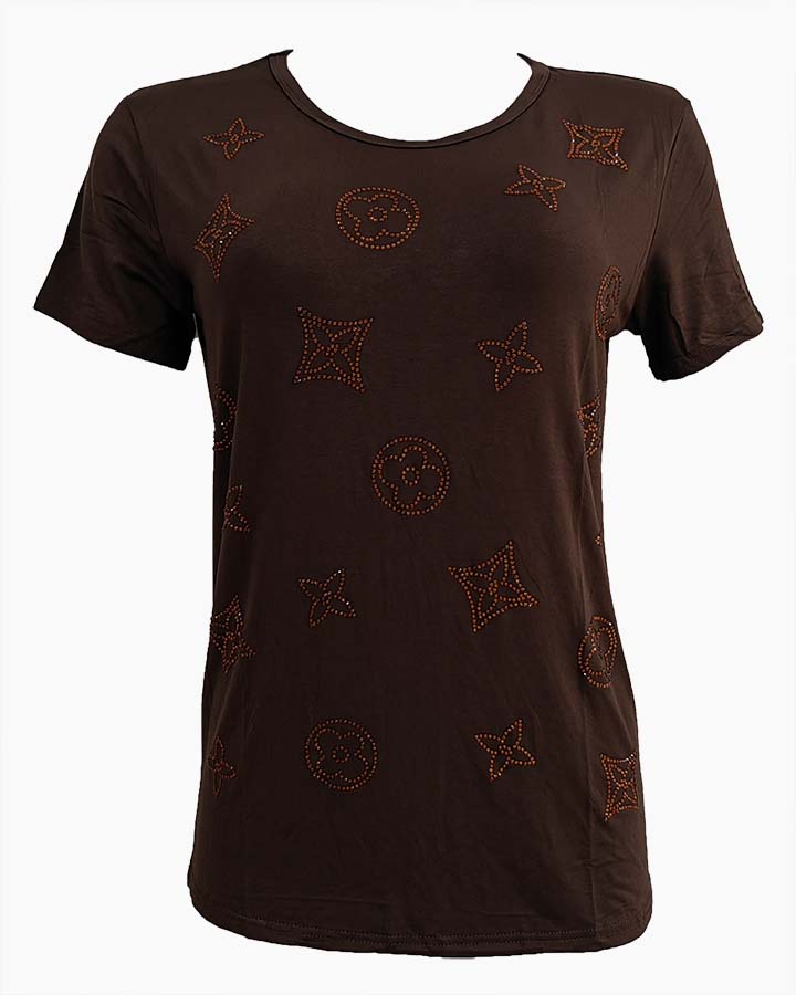 T-Shirt: TE546 BROWN