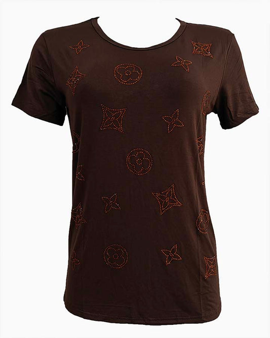 T-Shirt: TE546 BROWN