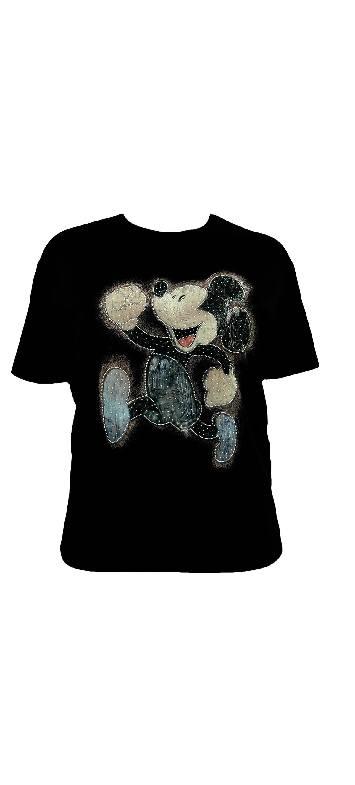 Rhinestone Mickey Mouse Short-Sleeve T-Shirt