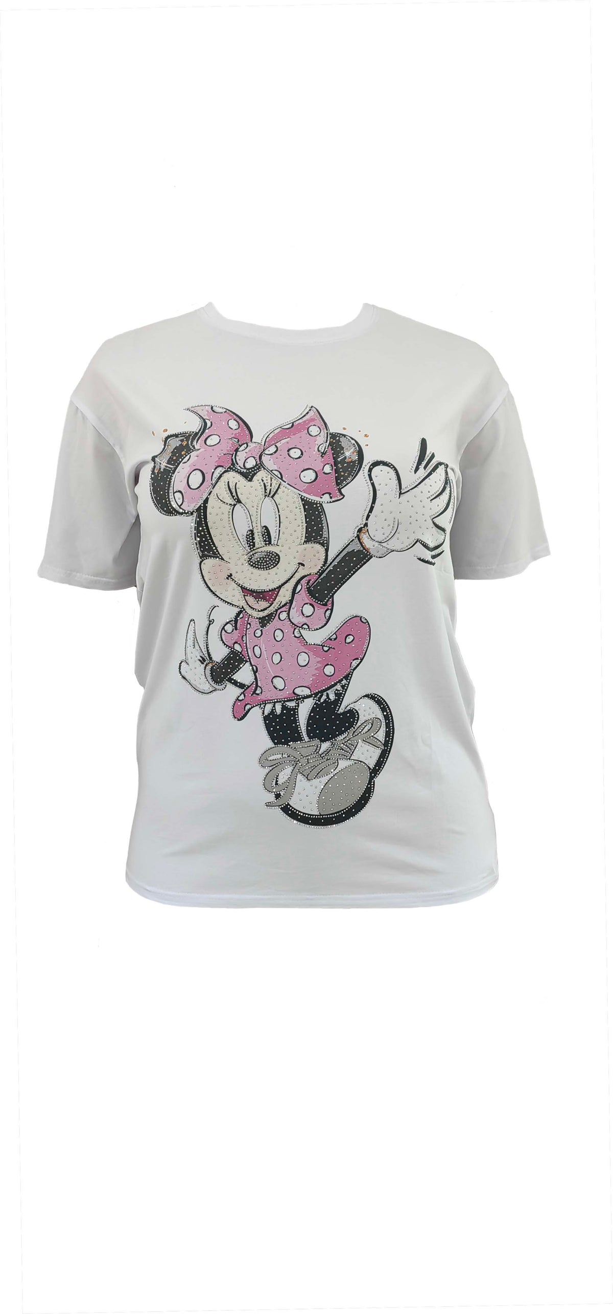 Rhinestone Minnie Mouse Short-Sleeve T-Shirt