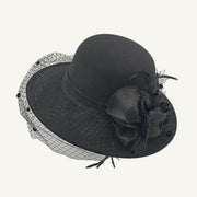 Wide Brim Flower Hat