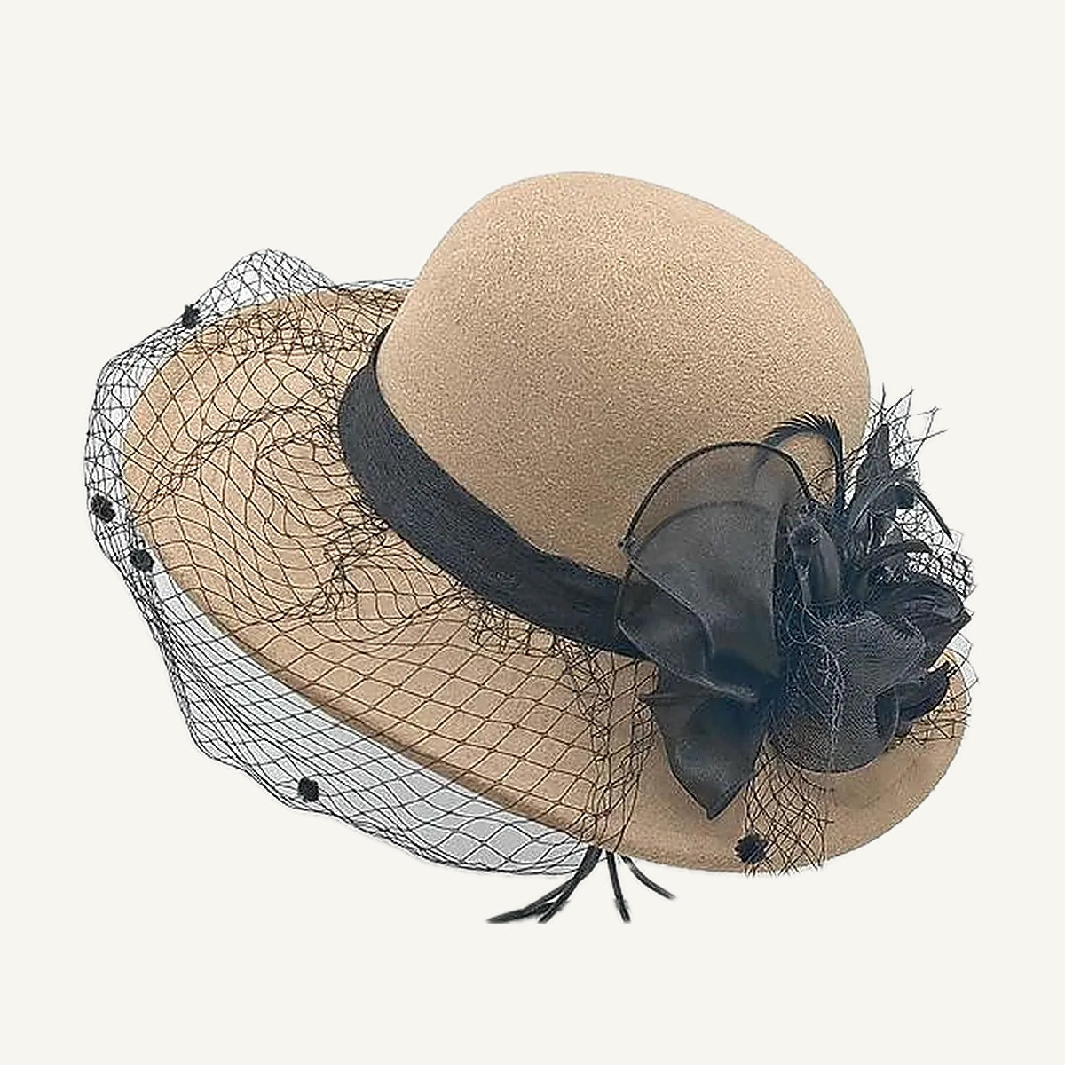 Wide Brim Flower Hat