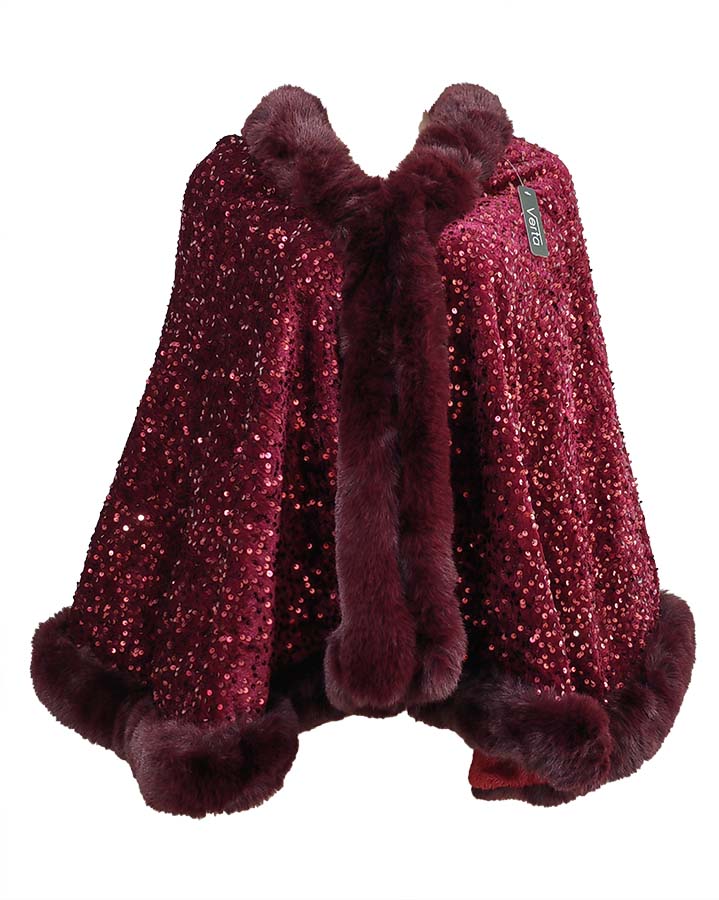 Women's Faux-Fur Cape Coat