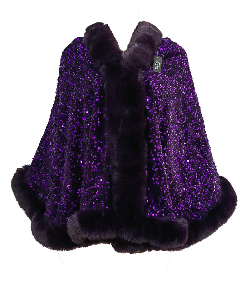 Women's Faux-Fur Cape Coat