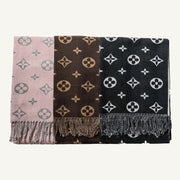 Patterned Fringe Scarf