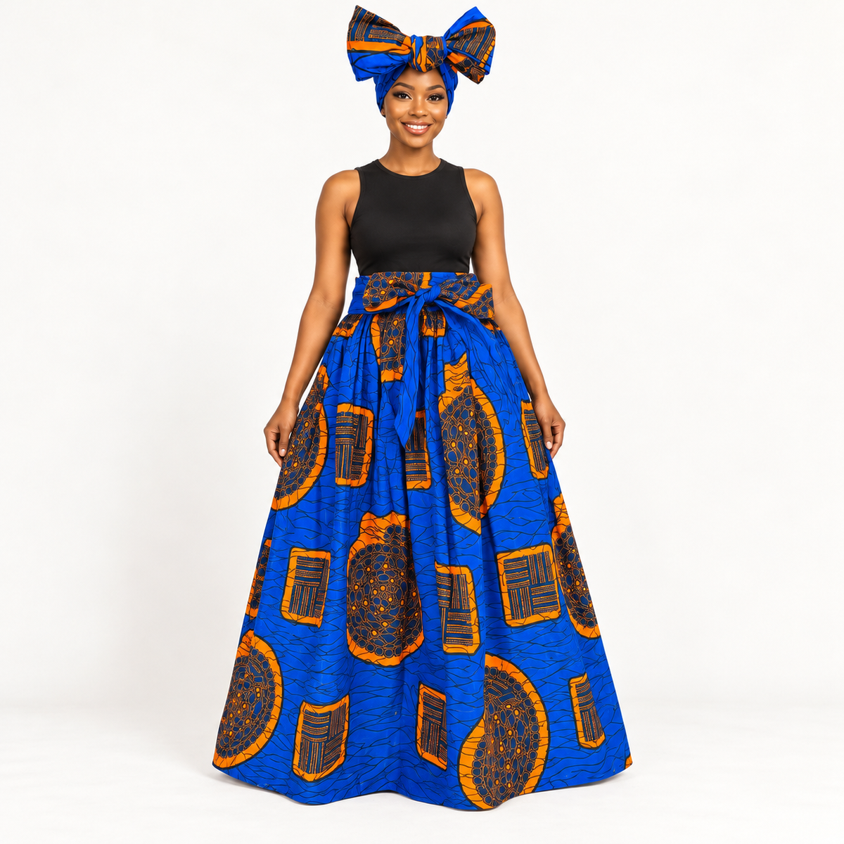African 2PC Set – Long Skirt