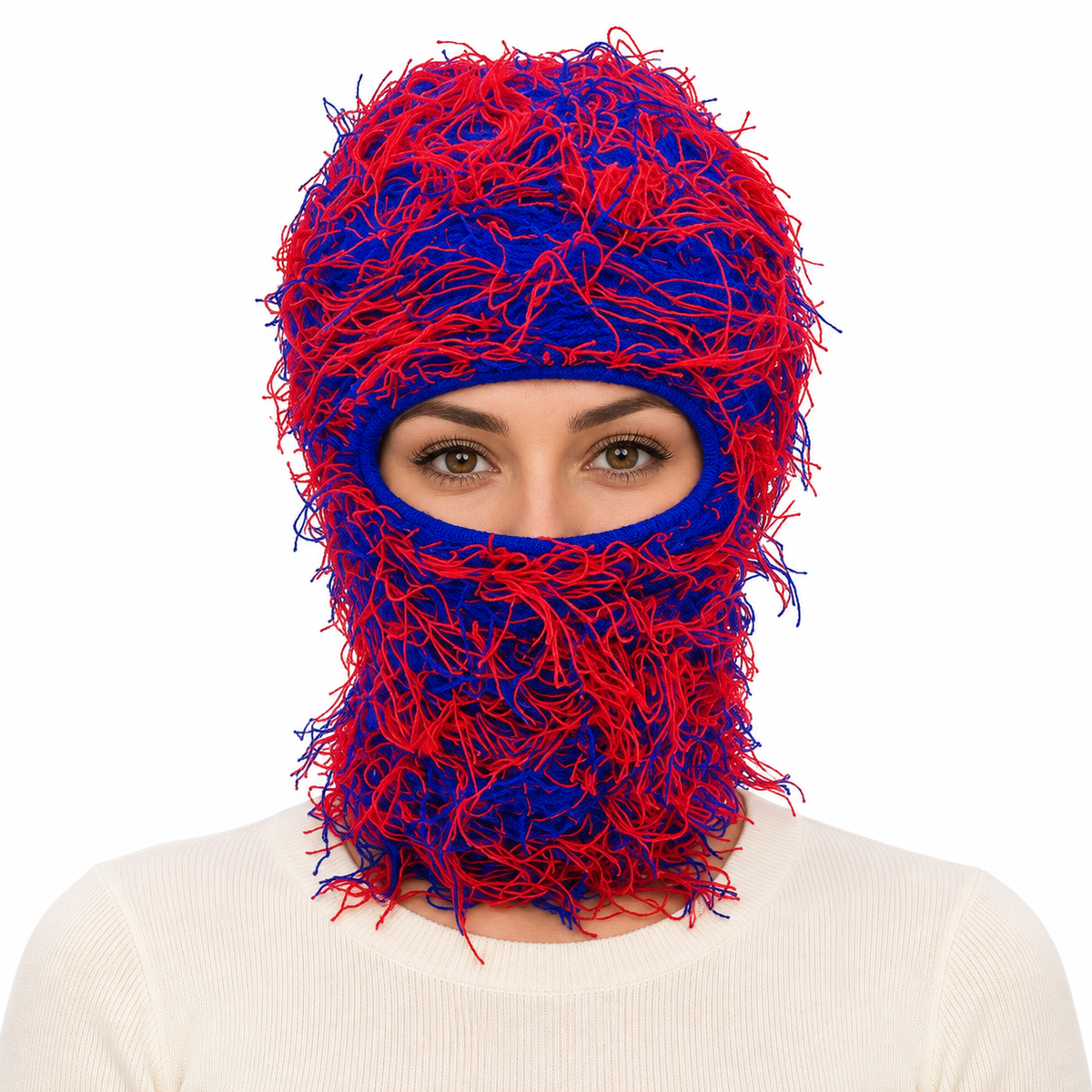 Model wearing Face Mask: WHA2327 ROY-RED