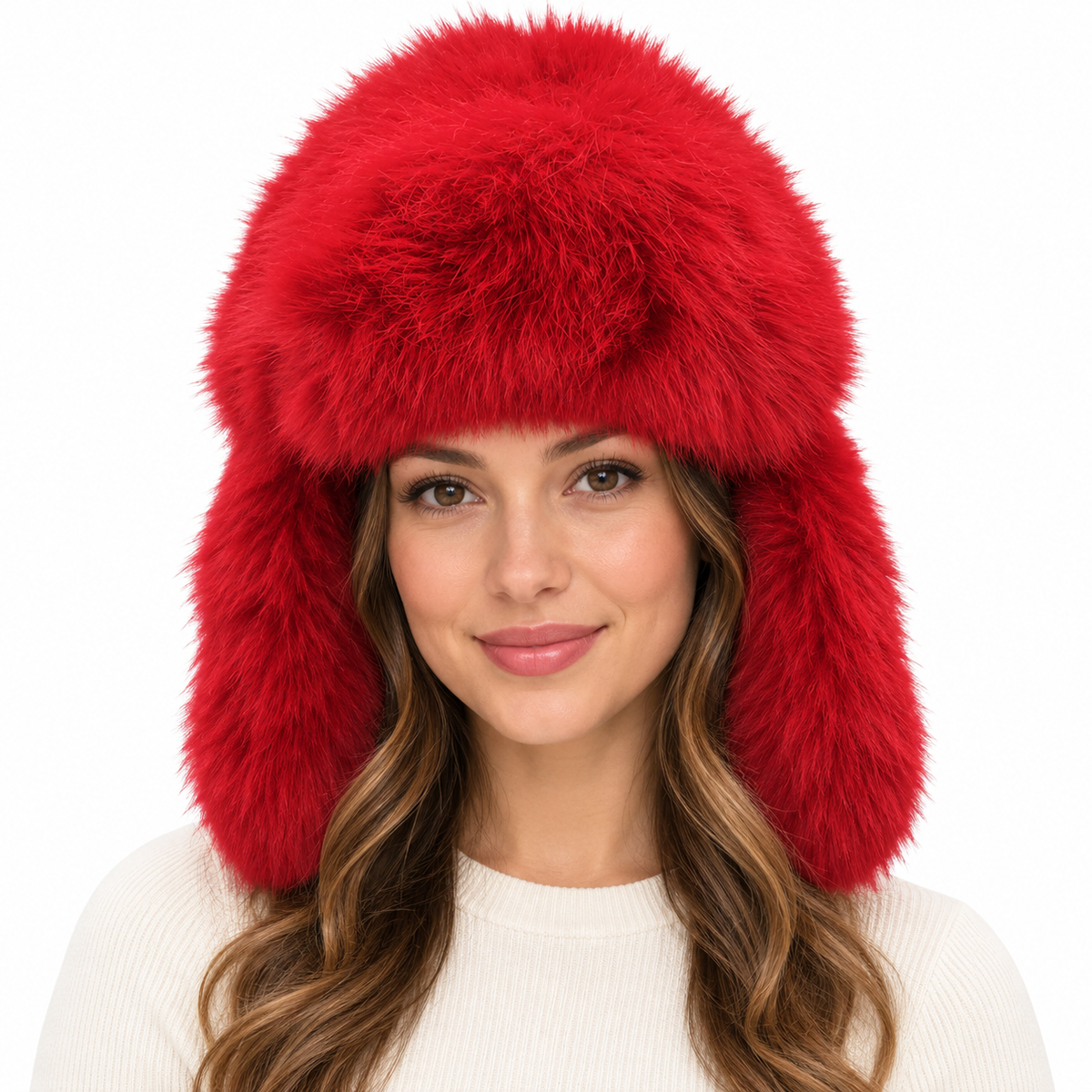 Model wearing Hat: WHA090 RED