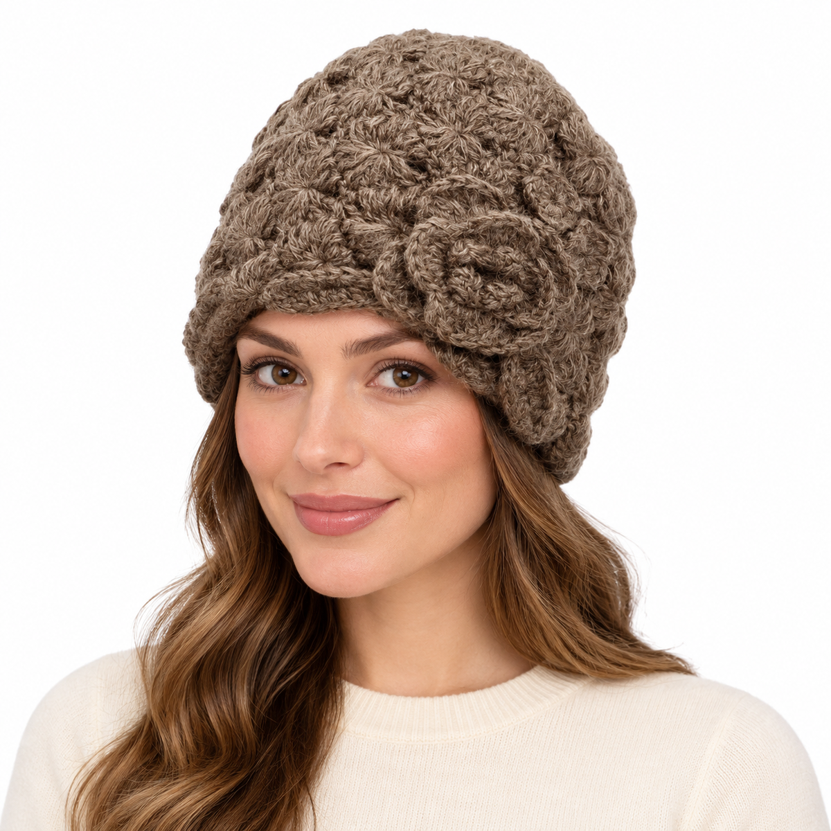 Model wearing Hat: WHA2325 KHI
