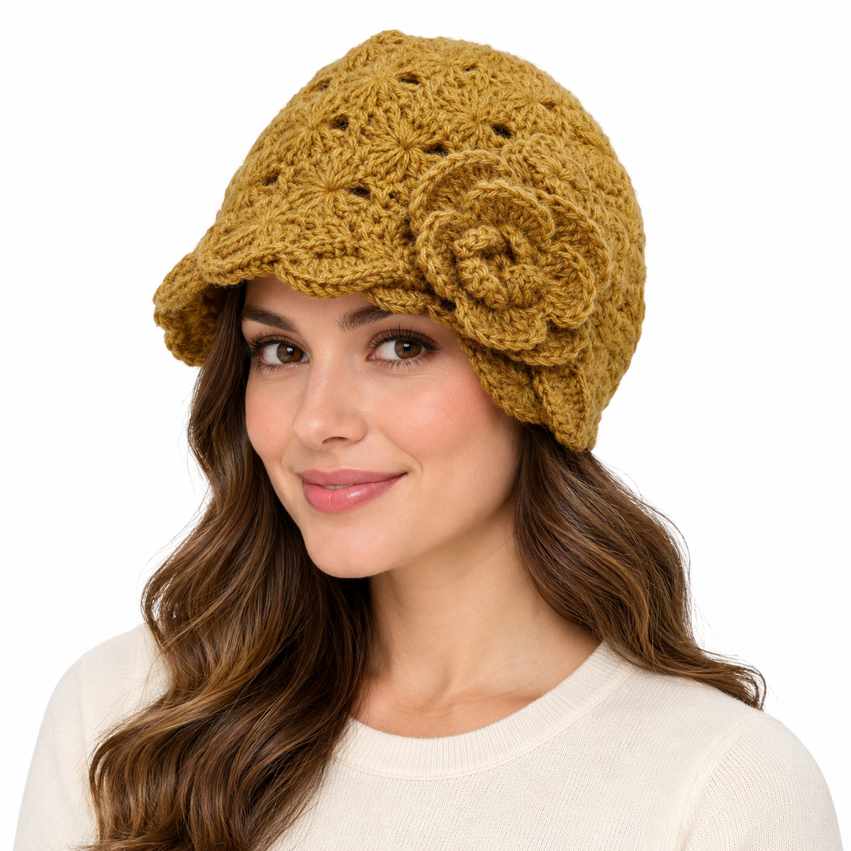Model wearing Hat: WHA2325 MUS