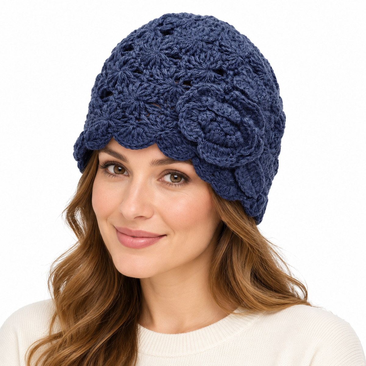 Model wearing Hat: WHA2325 NAV