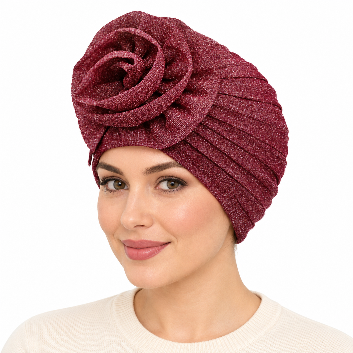 Model wearing Turban: 60047 3