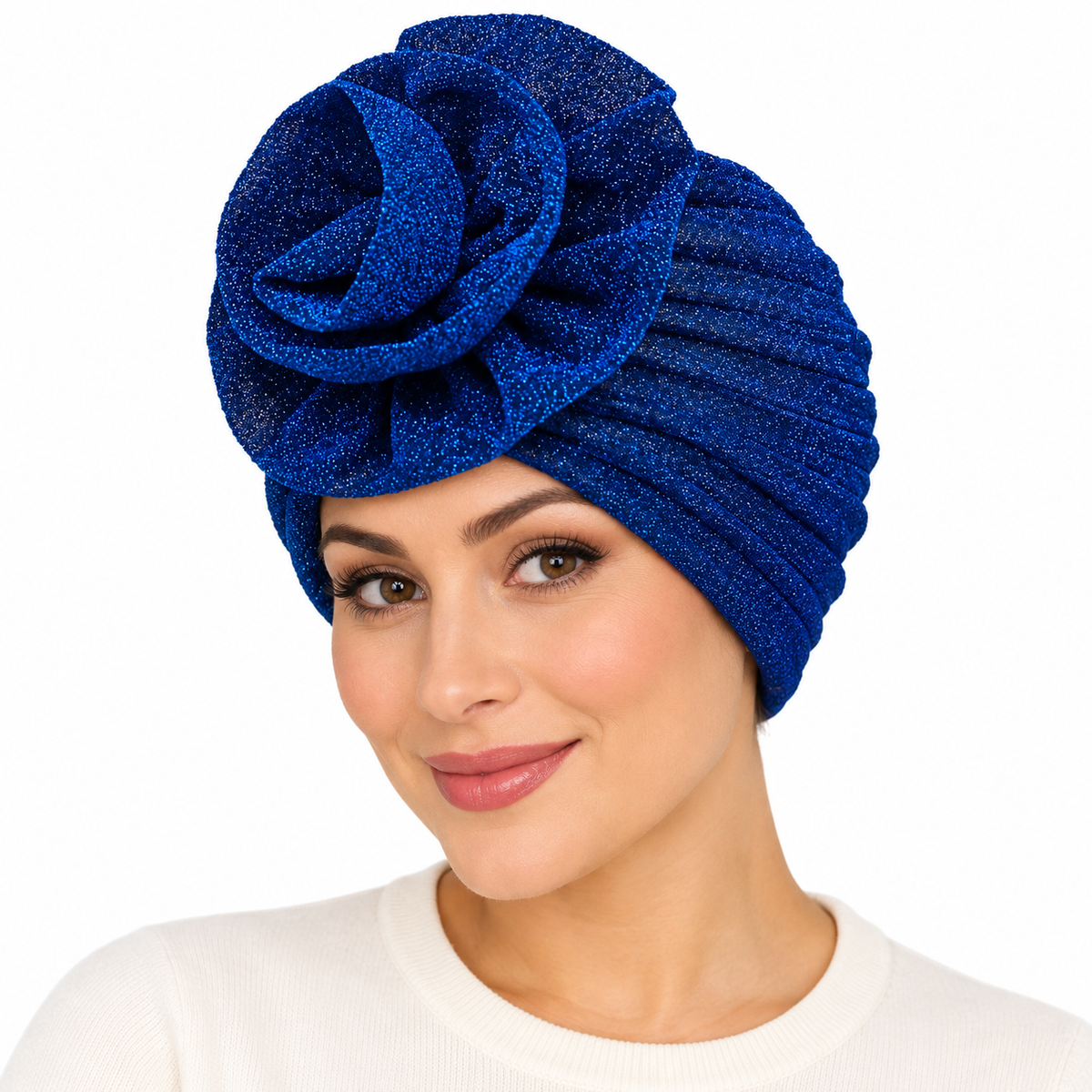 Model wearing Turban: 60047 4