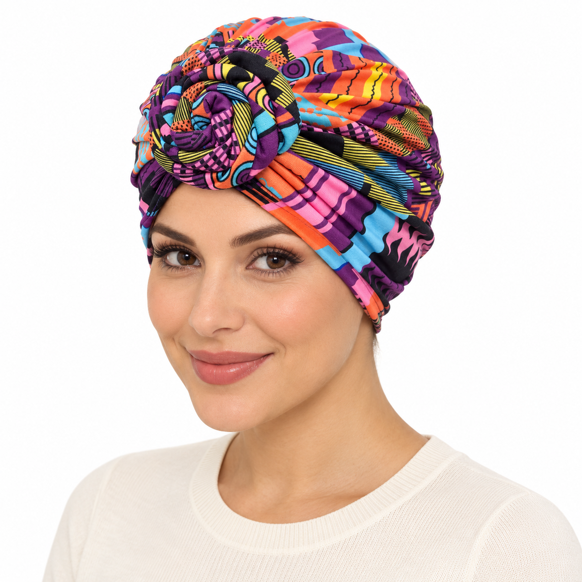 Model wearing Turban: 60061 2