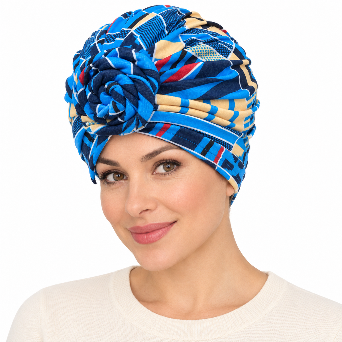 Model wearing Turban: 60061 4